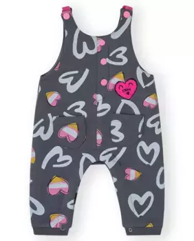 Темно-серый комбинезон для девочки с карманами Canada House