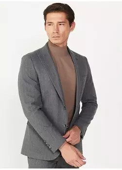 Темно-серый мужской костюм узкого кроя с нормальной талией 4A3024100019 Altnyldz Classics, серый