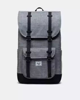 Темно-серый рюкзак Little America с клапаном и отделением для ноутбука Herschel, темно-серый