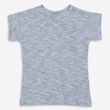 Темно-сине-белая футболка с полосатым рисунком Antony Morato