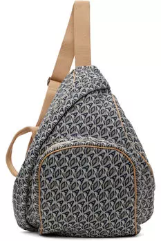 Темно-сине-бежевая спортивная сумка Livello Goccia Magliano