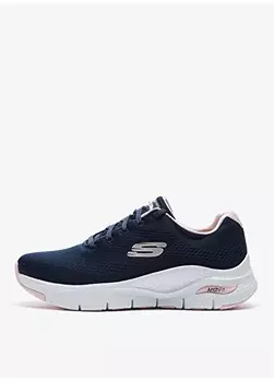 Темно-сине-розовые женские повседневные туфли Skechers
