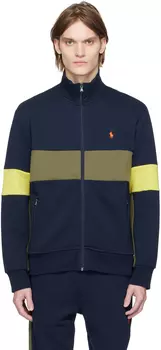 Темно-сине-желтая куртка в стиле колор-блок Polo Ralph Lauren