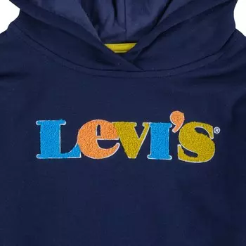 Темно-синее худи с логотипом Levi's, синий