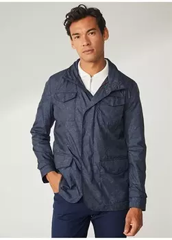 Темно-синее мужское пальто Beymen Business