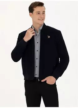 Темно-синее мужское пальто U.S. Polo Assn.
