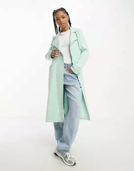 Темно-синее пальто Miss Selfridge