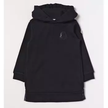 Темно-синее платье-свитшот Moncler, синий