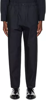 Темно-синие эластичные брюки Jil Sander