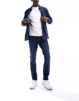 Темно-синие эластичные узкие джинсы DTT Don't Think Twice