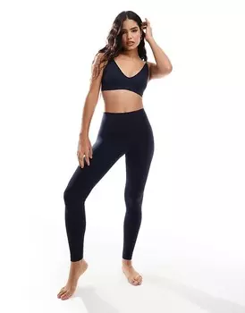Темно-синие бесшовные леггинсы Vero Moda