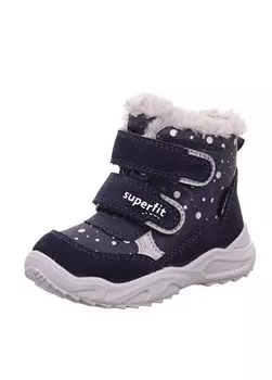 Темно-синие ботинки для девочек GLACIER 1-009226-8 Superfit, темно-синий
