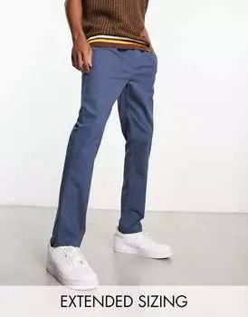 Темно-синие брюки чинос ASOS DESIGN