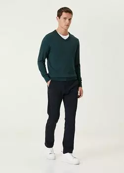 Темно-синие брюки чинос Beymen