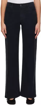 Темно-синие брюки Eglitta The Row