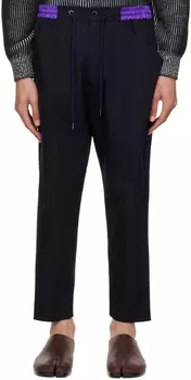 Темно-синие брюки Kurta Fumito Ganryu