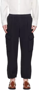 Темно-синие брюки Rambagio Crespon Barena