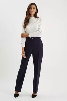 Темно-синие брюки Smart Bootcut Leg Wallis, темно-синий