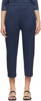 Темно-синие брюки со складками, пожалуйста, Issey Miyake, августовские цвета месяца Pleats Please Issey Miyake