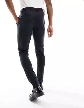 Темно-синие брюки узкого кроя из джерси Jack & Jones Premium