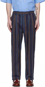 Темно-синие брюки в полоску Viktor&Rolf Mister Mister