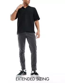 Темно-синие чиносы узкого кроя ASOS DESIGN
