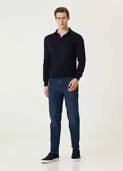 Темно-синие джинсовые брюки Zegna