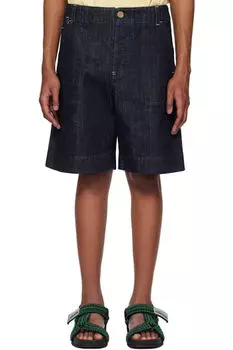Темно-синие джинсовые шорты La Croisire 'The de-Nmes' JACQUEMUS