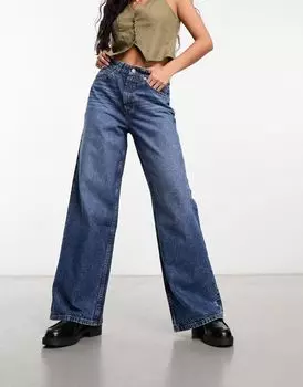Темно-синие джинсы ASOS DESIGN Dad