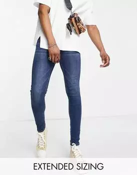 Темно-синие джинсы ASOS DESIGN Power Stretch
