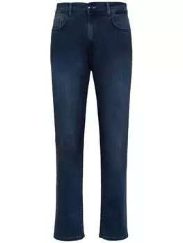 Темно-синие джинсы из эластичного денима Boggi Milano, синий