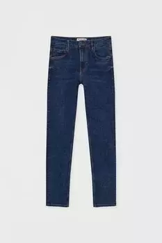 Темно-синие джинсы морковного кроя PULL&amp;BEAR