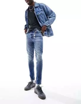 Темно-синие джинсы с эффектом стрейч ASOS DESIGN
