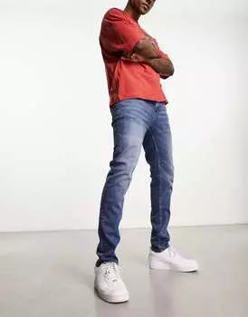 Темно-синие джинсы скинни ASOS DESIGN для 2000-х годов