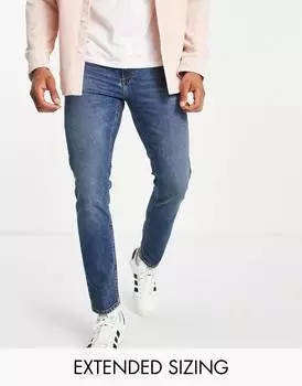Темно-синие джинсы скинни стрейч ASOS DESIGN