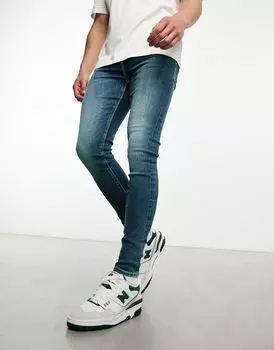 Темно-синие джинсы стрейч ASOS DESIGN Power