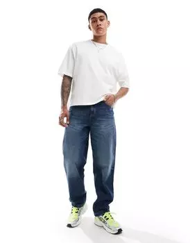 Темно-синие джинсы свободного кроя ASOS DESIGN