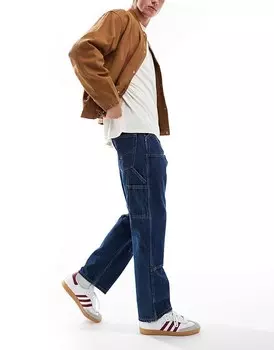 Темно-синие джинсы свободного кроя Levi's Workwear 565 с двойными слоями на коленях