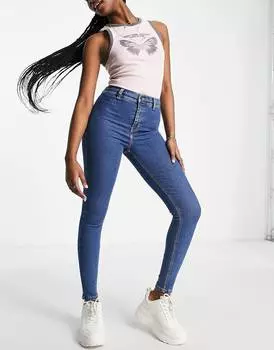Темно-синие джинсы Topshop Joni