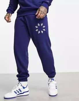 Темно-синие джоггеры adidas Originals adicolor