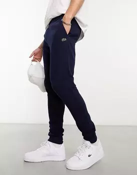 Темно-синие джоггеры с логотипом Lacoste