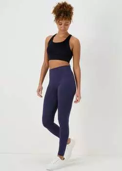 Темно-синие хлопковые леггинсы полной длины Papaya