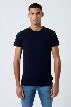 Темно-синие и серые 2 футболки с карманом French Connection, синий