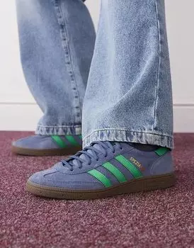 Темно-синие и зеленые кроссовки Handball Spezial adidas Originals