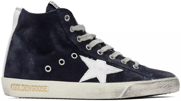 Темно-синие классические кроссовки Francy Golden Goose