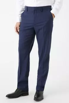 Темно-синие костюмные брюки приталенного кроя Burton, темно-синий