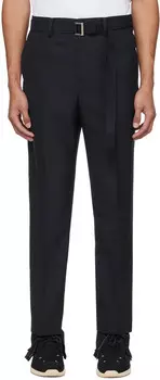 Темно-синие костюмные брюки Sacai