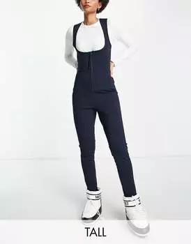 Темно-синие ковшик для лыж ASOS 4505 Tall с молнией спереди