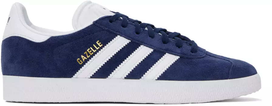 Темно-синие кроссовки Gazelle Adidas Originals, цвет Collegiate navy/White/Gold metallic