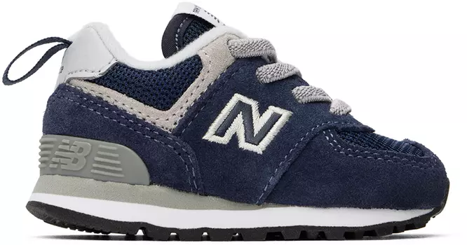 Темно-синие кроссовки New Balance Kids 574 Core банджи